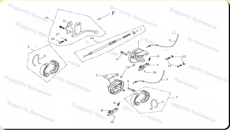 Bremse vorne, Adly Buggy ATK 125