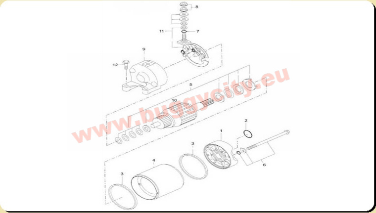 Startermotor, Adly Hurricane 500