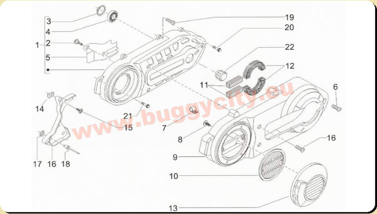 Motordeckel, PGO Bugracer 500i