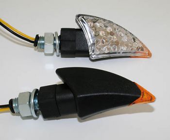 LED-Blinker BOW, schwarz, kurz, E-geprüft!