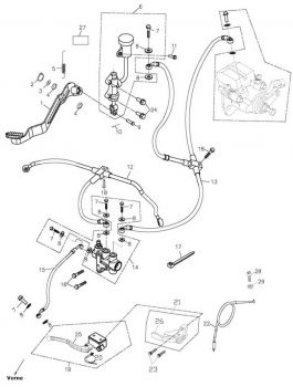 Nr.19 - Bremshebel kpl. rechts ATV 500 S