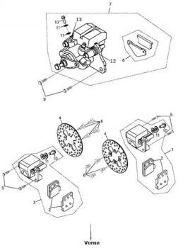 Nr.7 - Bremssattel kpl. ATV300II Boost