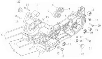 Nr.23 - L/R CRANKCASE COMP.