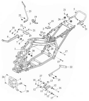 Nr.11 - Motorhalter kpl.