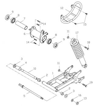 Nr.12 - Kettenschutz unten ATV