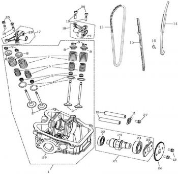 Nr.21 - Nockenwelle, kpl. 320 Motor