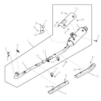 Auspuffschutz C, Ersatzteile für Adly ATV Conquest 600 4x4