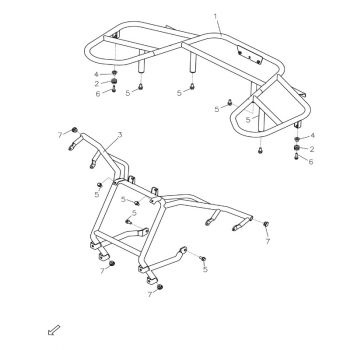 Gepäckträger hinten, Adly ATV Conquest 600 4x4
