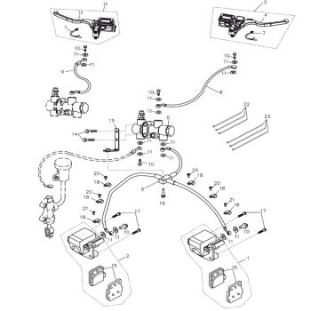 Bremsverteilerventil,  Ersatzteile für das Adly ATV Conquest 600 4x4