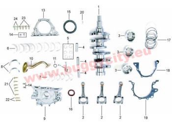 Simmerring 60x80x8/10, Kurbelwelle, Getriebeseite, Kinroad 800