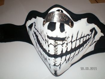 Halbmaske, Schutzmaske "Skull Man"