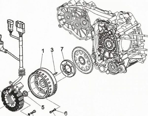 Nr.1 - Polrad, Stator, PGO Bugracer 500, Piaggio X9 500