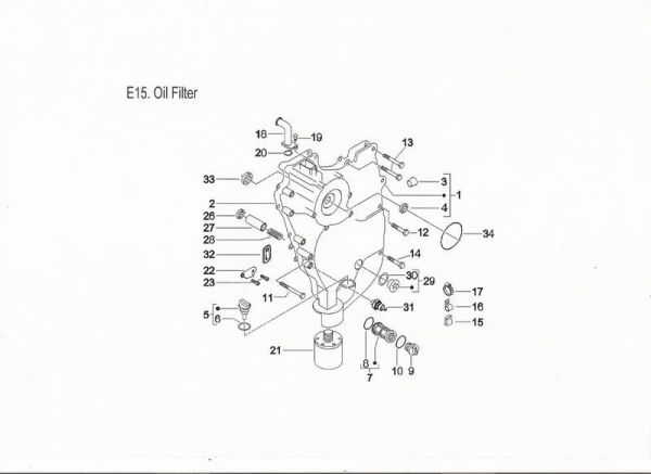 Nr.7 - Ölfilter mit Dichtung, PGO Bugracer 500i, Piaggio X9 500