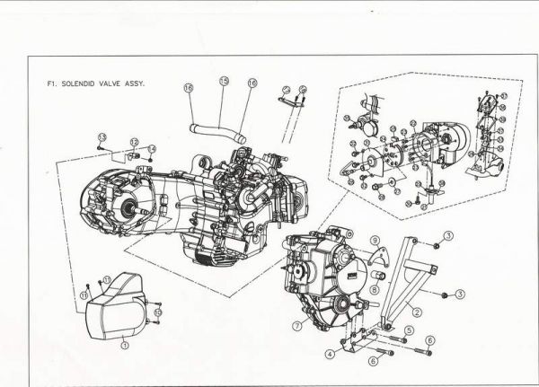 Nr.21 - Cable Comp Gear Shift, Schaltbowdenzug, PGO Bugracer 500i