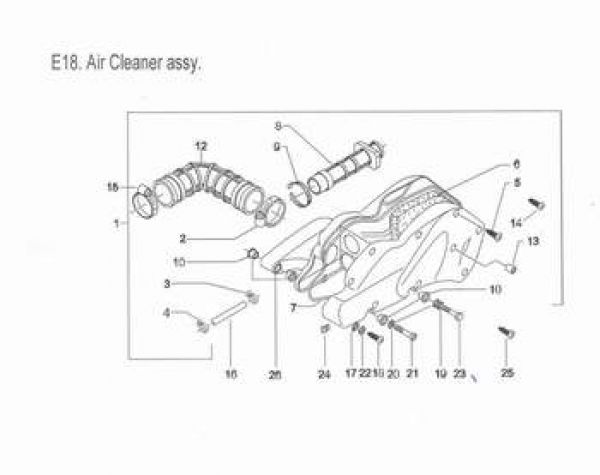 Nr. 6 - Luftfilter, PGO Bugracer 500i, bis Bj. 2006