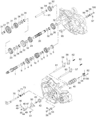 Nr.26 - COUNTERSHAFT REVERSE GEAR