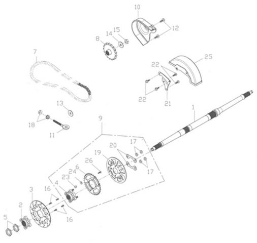 Nr.11 - Kettenspanner 8 MM