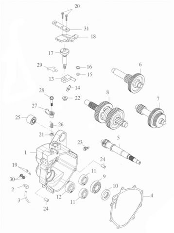 Nr.7 - Getriebezwischenrad ATV 150