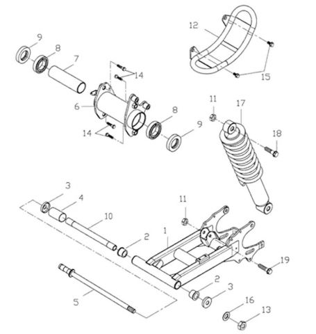 Nr.12 - Kettenschutz unten ATV