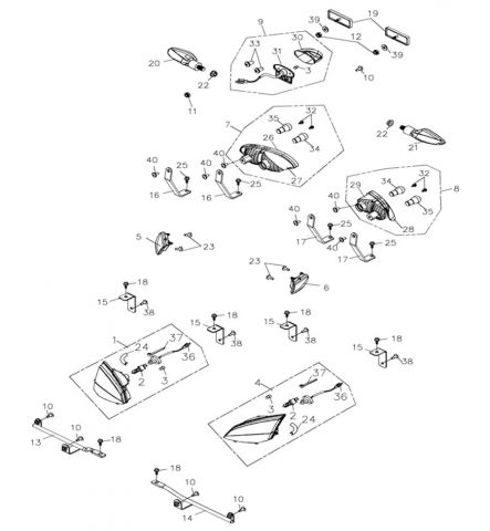 Nr.31 - Fassung inkl. Kabel f. Kennzeichen