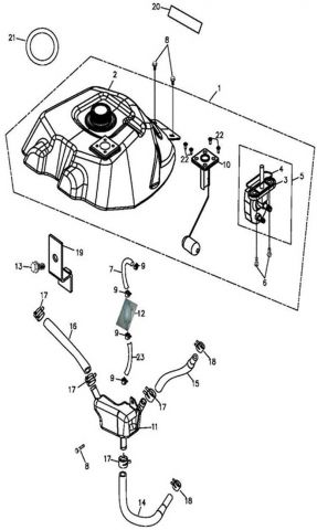 Nr.19 - Halter für Ausgleichsbehälter