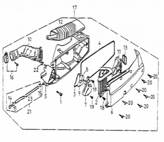 Nr.17 - Luftfilter kpl.