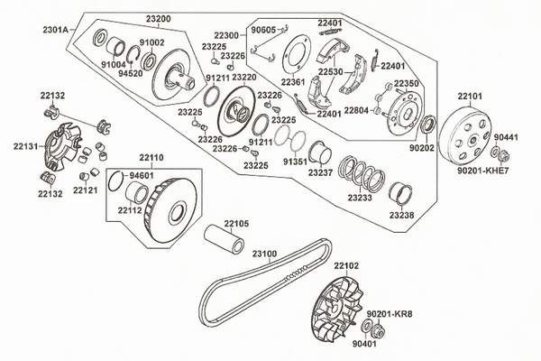 Sicherungsclip 7 mm, PGO Bugrider 250