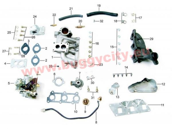 Kühlwasserthermostat, Kinroad 800