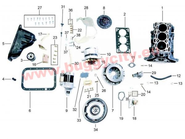 Ölwannendichtung, Kinroad 800