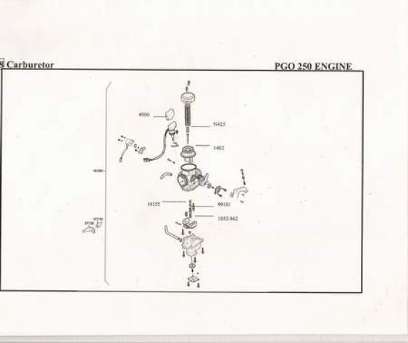 Vergaser komplett, PGO Bugrider 250