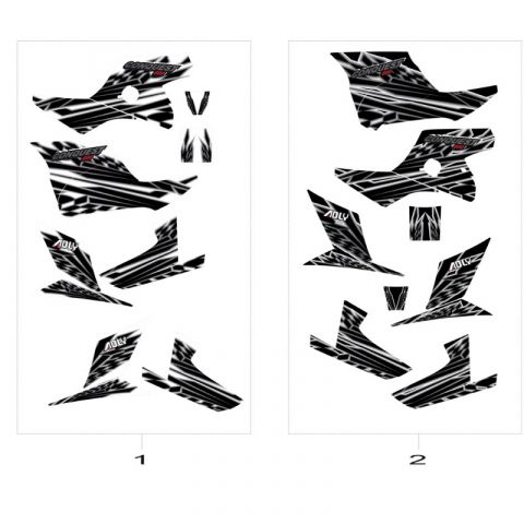 Aufklebersatz ab Modell 2015 ATV 600 schwarz