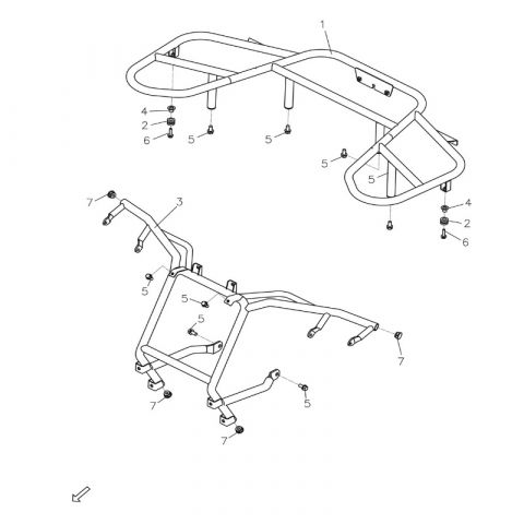 Dämpfungsgummi, Adly ATV Conquest 600 4x4