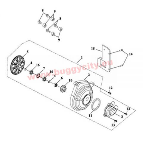 Antriebswelle, Adly Quad 50