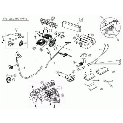 Coil Comp. Ignation Assy, PGO Bugracer 600i