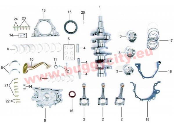 Simmerring 60x80x8/10, Kurbelwelle, Getriebeseite, Kinroad 800