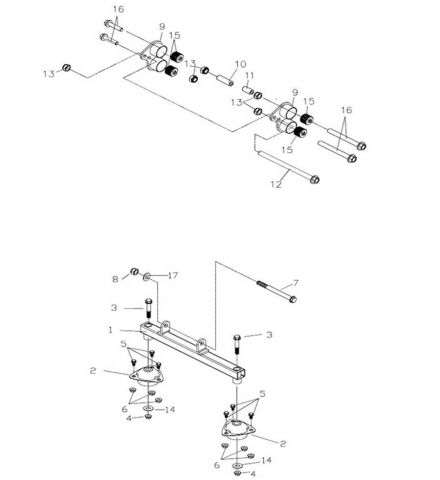 Nr.1 - Befestigungs-Set, Motor