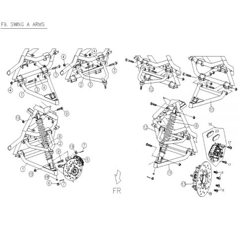 LOCK NUT(M12*1.25P), PGO Bugracer