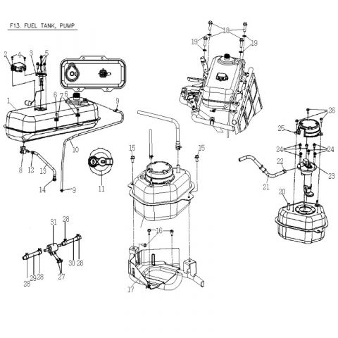 Cover, Fuel Gauge Comp, PGO Bugracer 600i